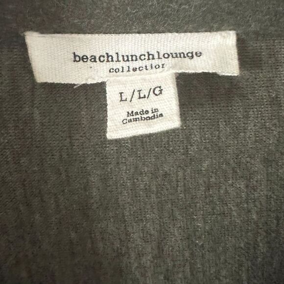 Beachlunchlounge Green Polyester Boxy Oversized Button Up Shacket Size L - Picture 6 of 6